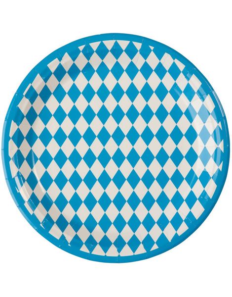 6 stk Oktoberfest Papptallerkener 23x23 cm