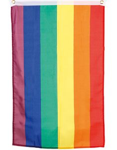 Regnbuefarget Flagg 150x90 cm