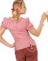 Rød og Hvit Rutete Oktoberfestskjorte til Dame
