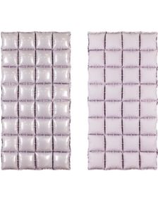 Tosidig Lavendel Matt/Glossy Ombre Waffle Folie Ballong for Backdrop/Bakgrunn 55x110 cm