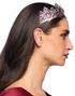 Sølvfarget Prinsesse Tiara med Rubiner