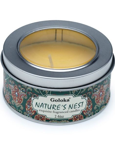 Goloka Nature's Nest Duftlys i Metallbeholder