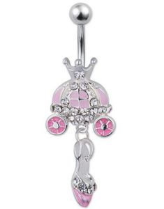 Cinderella Dream Navlepiercing - Rosa