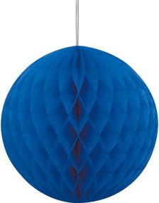 Royal Blå Honeycomb Ball 20 cm