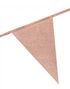 Rose Gullfarget Glitter Banner med Vimpel Flagg 6 meter