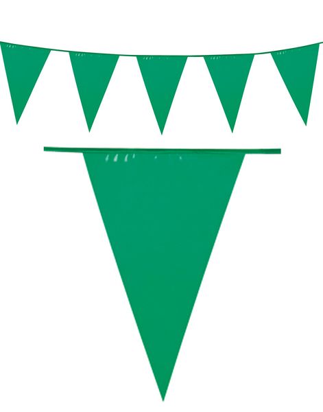 10 Meter Banner med Grønne Vimpel Flagg