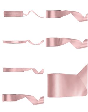 Satengbånd Lys Skitten Rosa