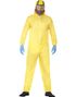 Lisensiert Breaking Bad Hazmat Suit Herrekostyme med Latexmaske