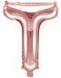 Rose Gullfarget Bokstavballonger A-Z - 35 cm 