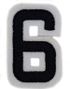Tallet 6 - 5 cm Strykemerke