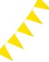 10 Meter Banner med Gule Vimpel Flagg