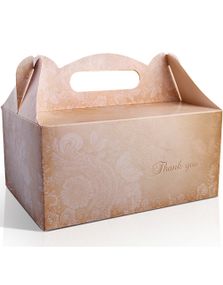 Thank You - 10 stk Beige Gaveesker 19x14x9 cm