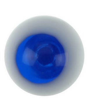 White and Blue Akrylkule til 1,6 mm Stang