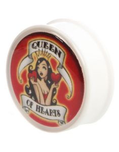 Donna Pin-up Girl - Hvit Piercing Plugg