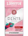 Läkerol Dents Strawberry Mint / Sukkerfrie Pastiller med Jordbær- og Mintsmak 36 gram