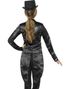 Svart Glitrende Tailcoat Kostymejakke til Dame