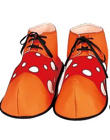 Skoovertrekk til Klovnekostyme - Orange/Rød