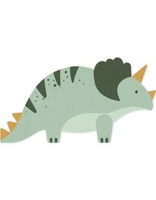 12 stk Triceratops Servietter 18x10cm - Dino Party