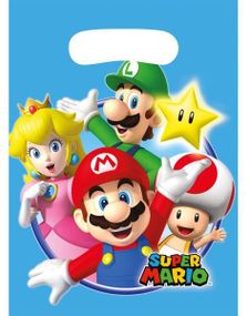 8 stk Super Mario Godteposer i Plastikk
