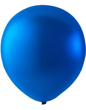 100 stk 23 cm MEGAPACK - Blå Metallic Ballonger