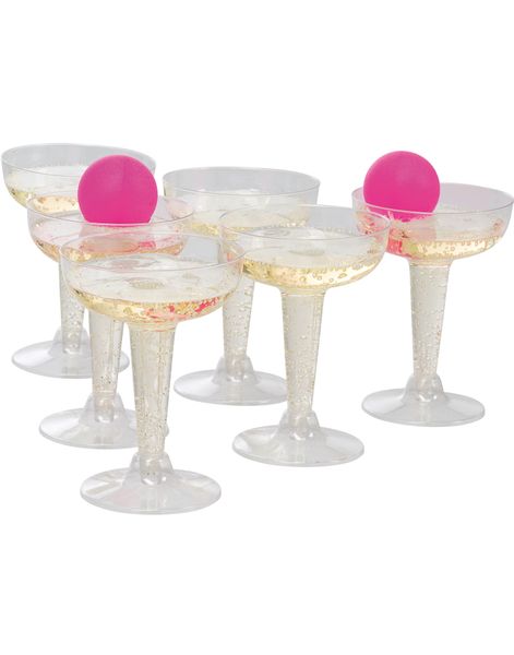 Prosecco Pong - Drikkespill med 12 Glass og 3 Baller