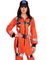 Orange Astronaut Damekostyme