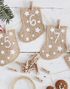 24 stk Advent-Strømper / Julekalender med Strømper av Strie