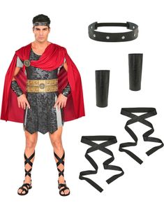 Roman Centurion - Romersk Soldat/Sersjantkostyme til Herre