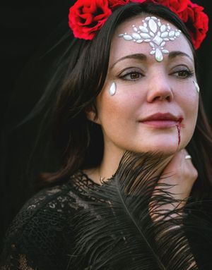 Ansikts Juveler Crystal Sorrow - Lyser i Mørket