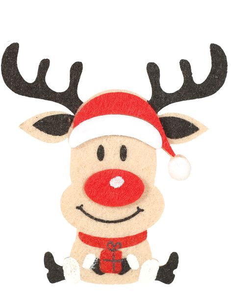 3 stk Treklyper med Rudolf 12 cm