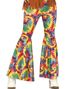 Fargerik Hippie Slengbukse til Dame - Large