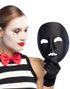 Deluxe Ansiktmaske Mime Svart