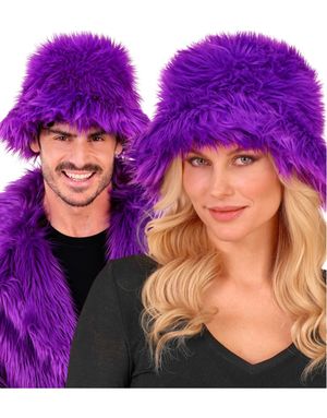 90's Pels Bøttehatt - Lilla