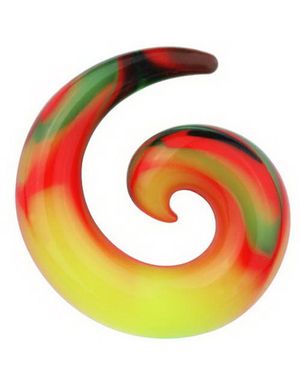 Curl Expander Rainbow - Silikon Ørepiercing