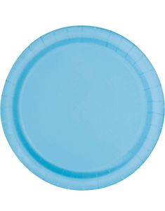 16 stk Lys Blå Papptallerkener 22 cm