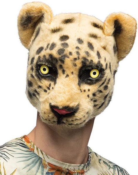 Leopard Plysjmaske