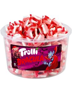 Trolli Dracula - Vingummitenner med Jordbærsmak 1,05 kg