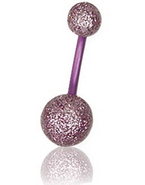 Zircon UV Rosa - Navlepiercing i Titan