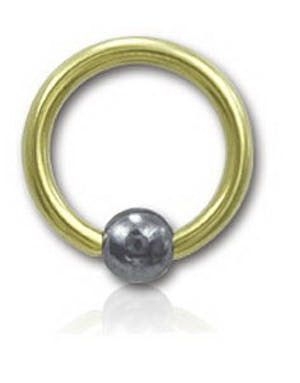 Gullfarget Titan BCR med Hematite Ball