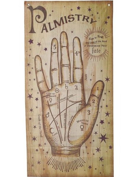 Palmistry - Veggdekorasjon 160x75 cm