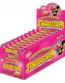 40 stk 4-pk Zed Jawbreaker med Jordbærsmak og Kjerne av Tyggegummi 1320 g - Hel Eske
