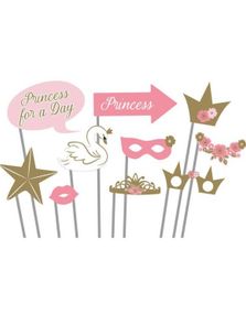 10 stk Bursdags Fotoeffekter - Princess for a Day