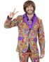 60's Fargerik Peace Hippie Kostymejakke til Herre - X-Large
