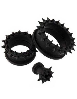 Piercing Tunnel With Spiked Edges - Svart