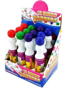 12 stk Bingo Dabbers / Hel Eske med Markeringstusjer i Assorterte Farger