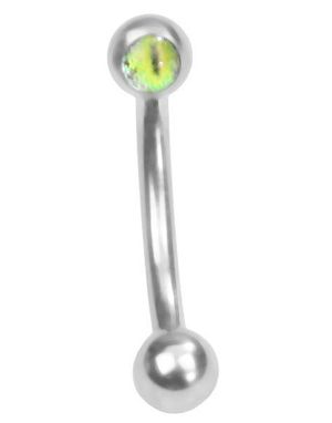The Eye Green - 1.2 x 8 mm Øyenbrynspiercing