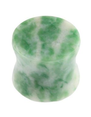 Snowflake Green Stone - Organisk Piercing Plugg