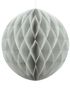 Lys Grå Honeycomb Ball VELG STØRRELSE 10-40 cm