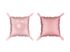 4 stk Tosidig Rosa Firkantet Folie Ballong for Backdrop/Bakgrunn