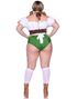 Oktoberfest Bodysuit til Dame - Store Størrelser